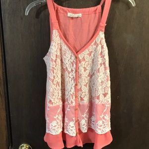 Lace tank top